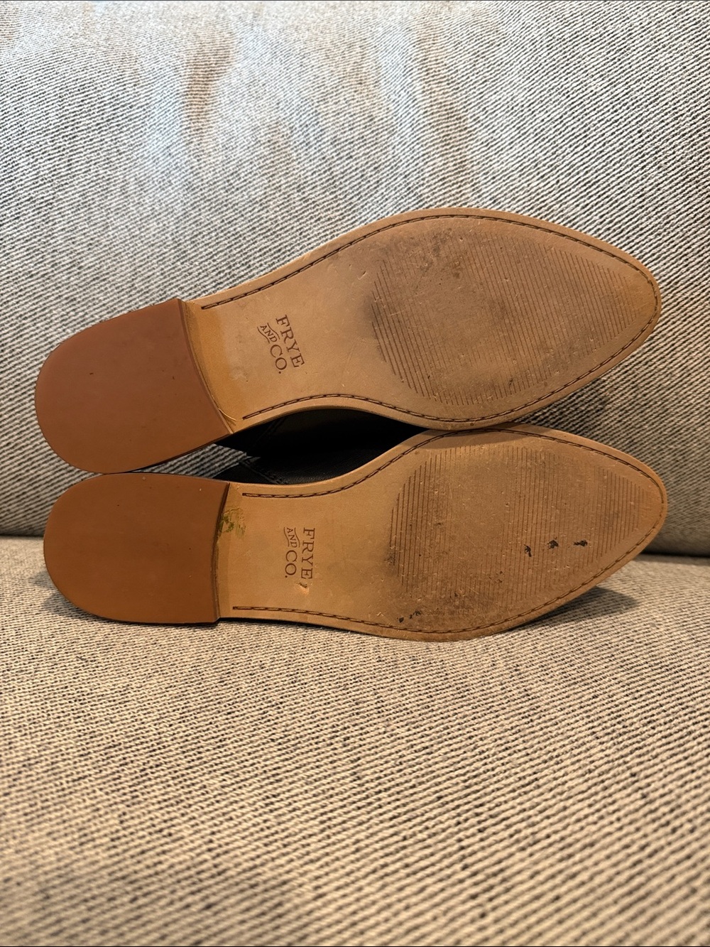Frye Black Leather Slide Mule - Picture 3 of 7